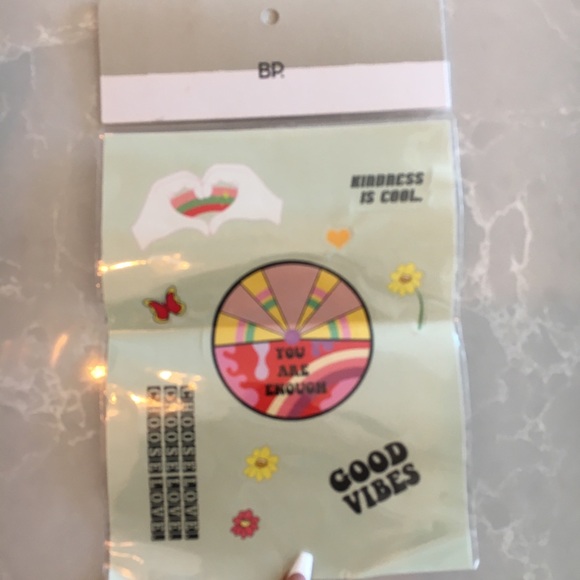 NWT Nordstrom BP 10-Pack “Choose Love” Multi-Color Stickers - Picture 2 of 4